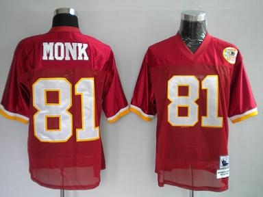 washington redskins #81 monk 50th red jerseys washington redskins #81 monk 50th red jerseys