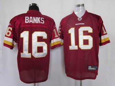 washington redskins 16 banks team color jersey