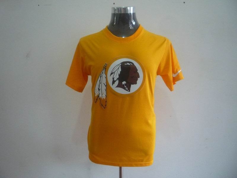 washington redskins sideline legend authentic logo dri-fit t-shirt yellow washington redskins sideline legend authentic logo dri-fit t-shirt yellow