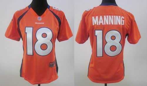 women 2012 denver broncos 18 peyton manning orange jerseys