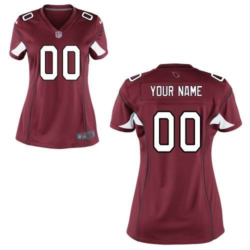 Women'S Arizona Cardinals Customized Game Team Red Jersey Women'S Arizona Cardinals Customized Game Team Red Jersey