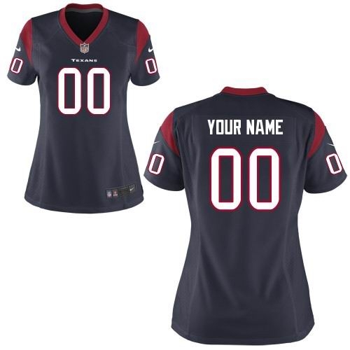 NEW NFL women's houston texans customized game team d.blue jerseys NEW NFL women's houston texans customized game team d.blue jerseys