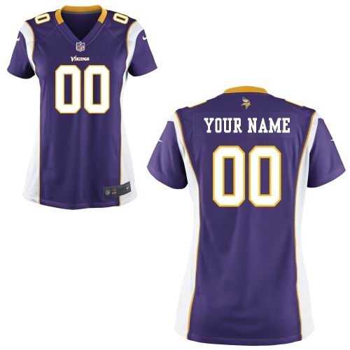 women's minnesota vikings customized game team purple jerseys women's minnesota vikings customized game team purple jerseys