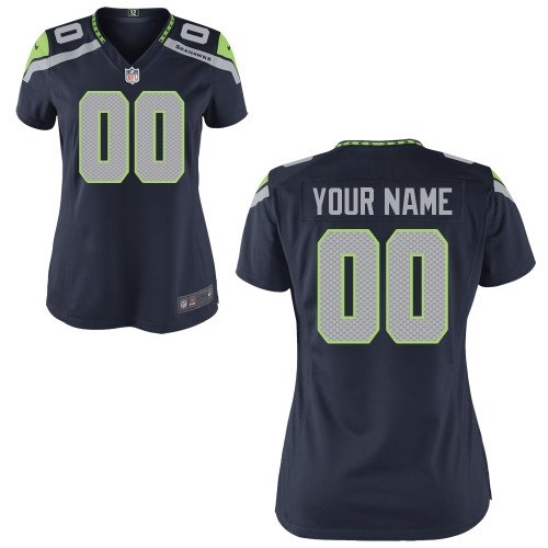women's seattle seahawks customized game team color jerseys women's seattle seahawks customized game team color jerseys