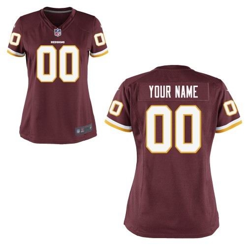 women's washington redskins customized game team red jerseys women's washington redskins customized game team red jerseys