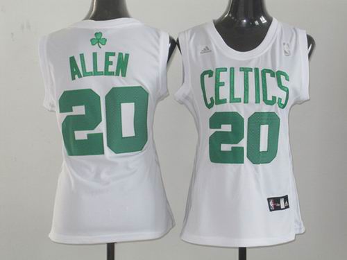 women Boston Celtics 20 Ray Allen white jerseys
