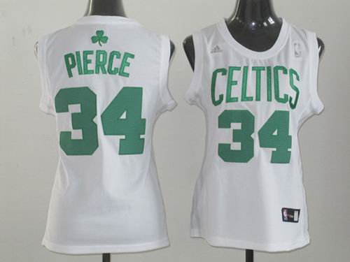 women Boston Celtics 34 Paul Pierce white jerseys