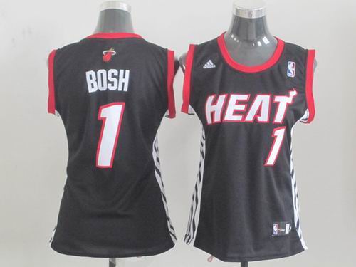 women Miami Heat 1 Chris Bosh black jerseys women Miami Heat 1 Chris Bosh black jerseys