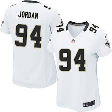 women New New Orleans Saints 94 Cameron Jordan white Jerseys