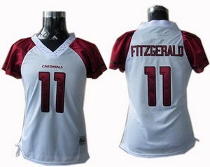 Women Arizona Cardinals 11 Larry Fitzgerald Field Flirt Jerseys White Women Arizona Cardinals 11 Larry Fitzgerald Field Flirt Jerseys White