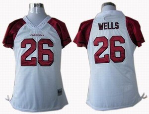 Women Arizona Cardinals 26 chris wells field flirt fashion jerseys white Women Arizona Cardinals 26 chris wells field flirt fashion jerseys white