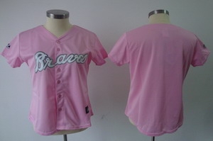 women atlanta braves blank pink jerseys women atlanta braves blank pink jerseys