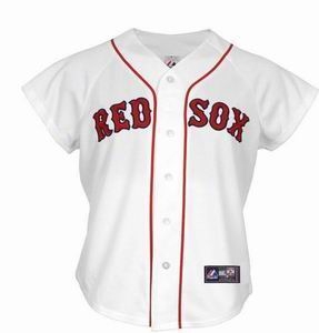 women boston red sox blank white jersey