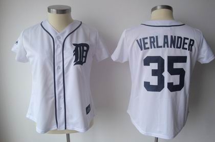women detroit tigers 35 verlander white jersey
