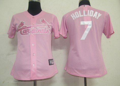 women jerseys st.louis cardinals 7 holliday pink women jerseys st.louis cardinals 7 holliday pink