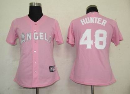 women los angeles angels 48 hunter pink jersey women los angeles angels 48 hunter pink jersey