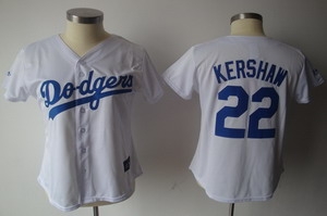 women los angeles dodgers 22 clayton kershaw jersey