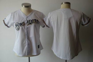 women milwaukee brewers blank white jersey women milwaukee brewers blank white jersey