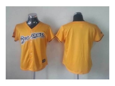 women mlb jerseys milwaukee brewers blank yellow women mlb jerseys milwaukee brewers blank yellow