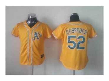 women mlb jerseys oakland athletics #52 yoenis cespedes yellow women mlb jerseys oakland athletics #52 yoenis cespedes yellow
