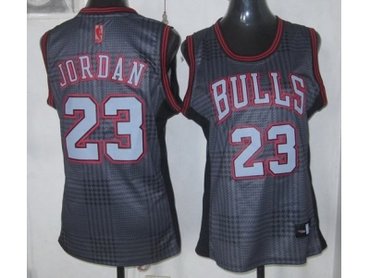women nba chicago bulls #23 jordan black-grey(2012) women nba chicago bulls #23 jordan black-grey(2012)