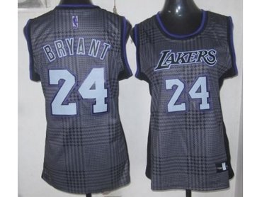women nba los angeles lakers #24 kobe bryant black-grey(2012) women nba los angeles lakers #24 kobe bryant black-grey(2012)