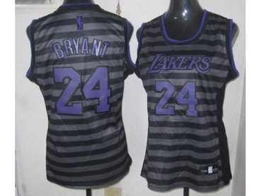 women nba los angeles lakers #24 kobe bryant grey(black strip) women nba los angeles lakers #24 kobe bryant grey(black strip)