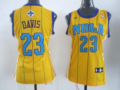 women nba new orleans hornets #23 anthony davis yellow(stripe) women nba new orleans hornets #23 anthony davis yellow(stripe)