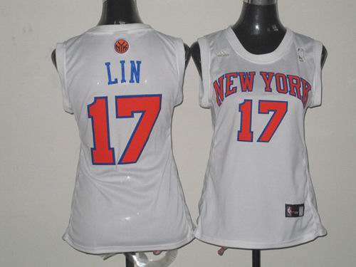 women new york knicks 17 jeremy lin white jerseys