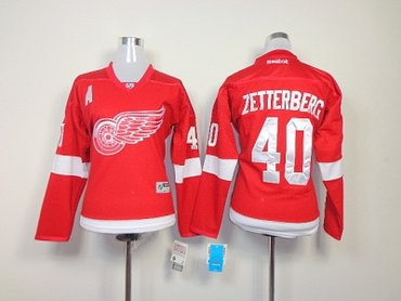 women nhl Detroit Red Wings #40 zetterberg red women nhl Detroit Red Wings #40 zetterberg red