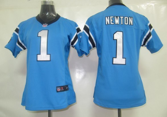 women carolina panthers 1 cam newton game blue jerseys