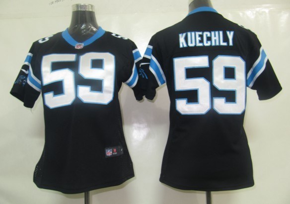 women carolina panthers 59 kuechly game black jerseys