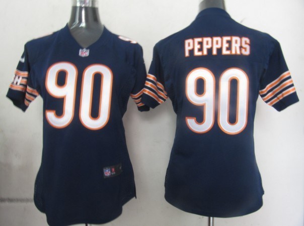 women chicago bears 90 peppers authentic game jerseys