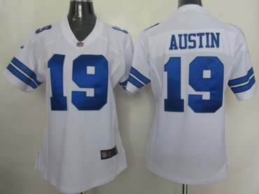 women dallas cowboys 19 miles austin white game jerseys