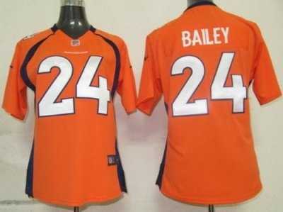 women denver broncos 24 bailey orange NFL jerseys