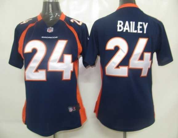 women denver broncos 24 champ bailey blue game jerseys