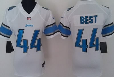 women NEW detroit lions 44 jahvid best white jerseys