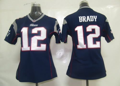 women new england patriots 12 tom brady game blue jerseys