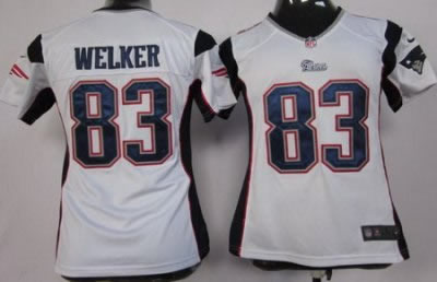 women NEW new england patriots 83 wes welker white jerseys
