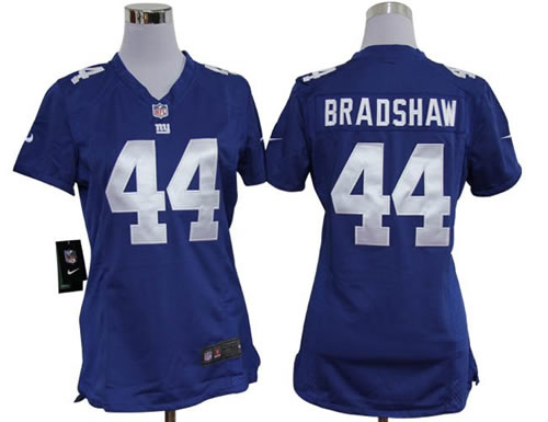 women NEW new york giants 44 ahmad bradshaw blue jerseys