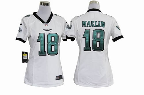 women NEW philadelphia eagles 18 jeremy maclin white jerseys