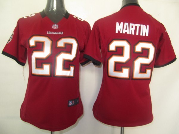 women tampa bay buccaneers 22 doug martin game red jerseys
