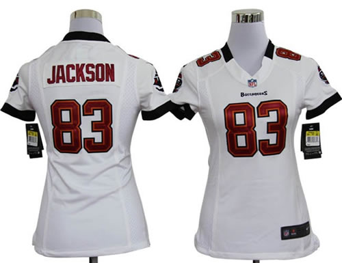 women NEW tampa bay buccaneers 83 vincent jackson white jerseys