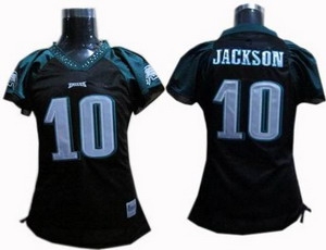 women philadelphia eagles 10 desean jackson jerseys black