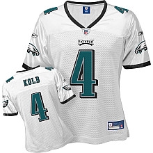 women philadelphia eagles 4 kevin kolb jersey color white