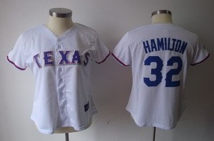 women texas rangers 32 hamilton white jerseys women texas rangers 32 hamilton white jerseys