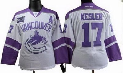 women vancouver canucks #17 ryan kesler fights cancer white jerseys women vancouver canucks #17 ryan kesler fights cancer white jerseys