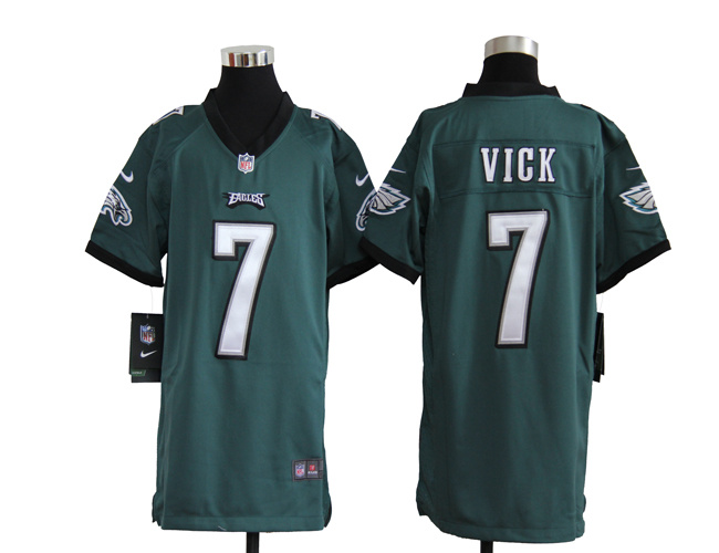 youth NEW philadelphia eagles 7 michael vick green jerseys