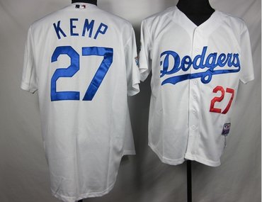 youth los angeles dodgers 27 matt kemp white jerseys