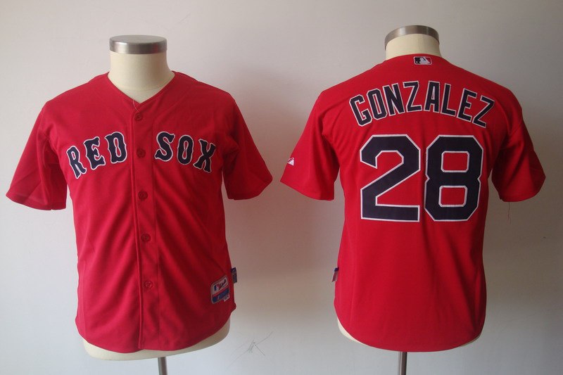 youth mlb jerseys boston red sox #28 gonzalez red youth mlb jerseys boston red sox #28 gonzalez red
